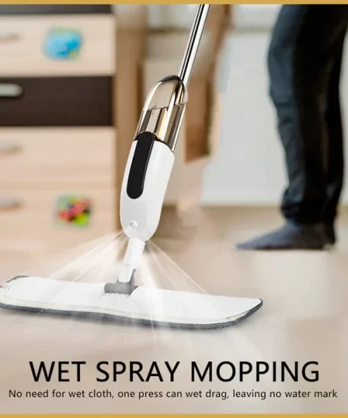 Microfiber Water Spray Mop For House Cleaning Microfiber Spray Mop For Wet And Dry Floor Cleaning, Home Dust, Dirt Cleaner Lightweight 360 Degree Spin Microfiber Mop